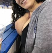 29[F]Lashing Front Row At The Rangers Game Madison Square Garden
