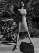 A Beauty In Black And White. Charlotte Mckinney