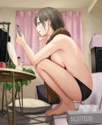 Relaxing After A Hot Bath