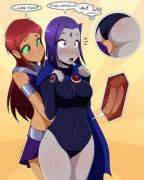 Raven And Starfire (Teen Titans)
