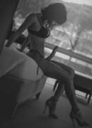 Admiring Her First Erection