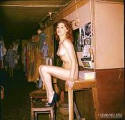 Backstage At The Concert Mayol, Paris , 1959