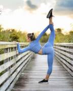 Angie Dusak, Ice Skater