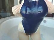 Is This Suitable? (@Dtyui2020) Having A Feel In A Wet Swimsuit