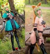 Atalanta From Fgo! She Protecc, She Undress. Bow And Gauntlets By Me :) [Kerocchi]