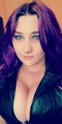 Big Boobs And Purple Hair :)