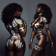 Leigh Forbes -- Tribal Body Paint