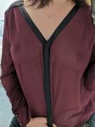 [F]Ulfilled A Request For A Sheer Top While At Work Today