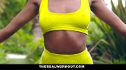 Black Girl Does Extra Workout