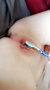 The First Time I Inserted A Toothbrush Bristles (F)Irst .. My Pussy Loved It
