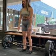 57Kg Powerlifter @Jgglybuff Attempts A 145Kg (320Lb) Conventional Deadlift Using ...
