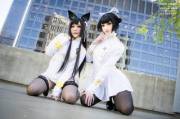 Azure Lane Cosplay - Takao &Amp;Amp;Amp; Atago By Yuzupyon And Vivid Vision