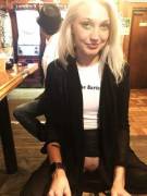 Pussy Flash In The Bar.