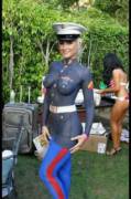 Some Marine Love (X-Post Girlswithbodypaint)