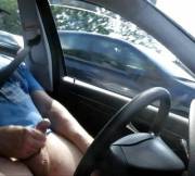 I Flash [M]Y Cock In The Traffic Driving My Car