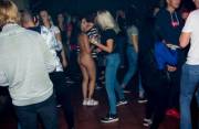 Naked Chick In A Nightclub