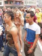 Girl Shows Up Naked To Pride Parade