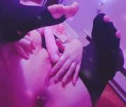 Showing Daddy My Sloppy Pink Kitty 