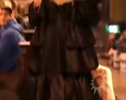 Kim Feenstra's Dress Slides Off At A Fashion Event