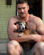 Scruffy Bro &Amp;Amp;Amp; A Pup, What's Not To Love