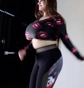 Demmy Blaze Bounces Out Of Her Shirt