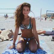 Enjoying Her Day At The Beach