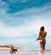 Cute Bikini And Pupper