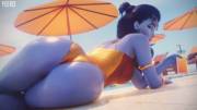 Widowmaker Showing Off Her Thicc Ass (Yeero)
