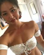 Tight Asian Body In Sexy Lace Top