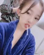 Jun Amaki Being Cute.