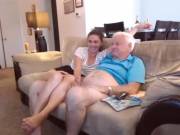 Playing With Grandpa's Cock