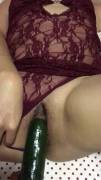 Horny Girlfriend And Cucumber