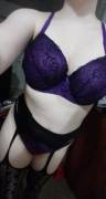 Purple And Black Lace