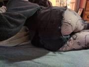 Lace Fishnets And Shorty Shorts [F]