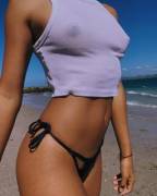 She Forgot Her Bikini Top.