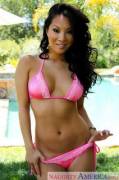 Asa Akira In A Pink Bikini