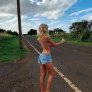 Side Boob On The Side Of The Road