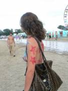 Painted Bonnaroo Girl
