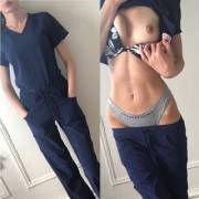 I Think I Look Better With Scrubs Off, Dont You Think?