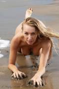 Hayley Marie Coppin Crawling On The Beach