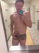 Getting Changed At The Gym... Got Worked Up Before My Workout.