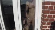 Licking Cum From The Window