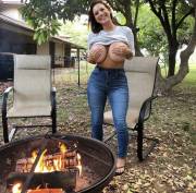 Auntie Comes Up With The Best Campfire Games.