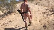My Marine Buddy Jack And I Went Out For Naked Target Practice
