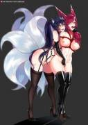 Ahri &Amp;Amp;Amp; Xayah