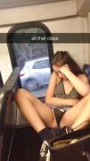 Showing Panties In First Class