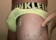Briefs Leaking Cum!
