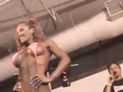 Fake Tits Are Best Looking In Sling Bikinis