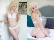 [Self] Queen Elsa Showing Off Her White Lingerie By Mikomin