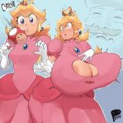 Princess Peach Plays Catch By Mr Peculiar